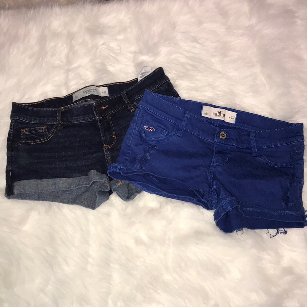 Hollister and Abercrombie Short Lot Size 0